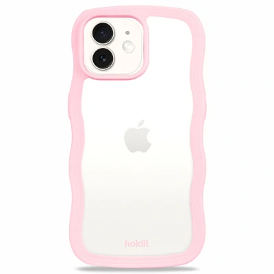 Afbeelding van Apple iPhone 12 Hoesje Gerecycled kunststof Holdit Hardcase/Backcover Roze Telefoonhoesje