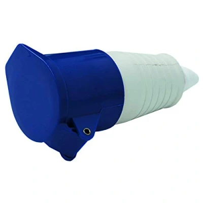 Afbeelding van Energaline 80856 industriële aansluiting, IEC, 32 A, 2P+T, 220 V 250V, IP44, rood, blauw