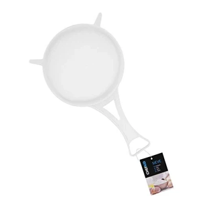 Afbeelding van Chef Aid Kunststof zeef van nylongaas, 12 cm, wit