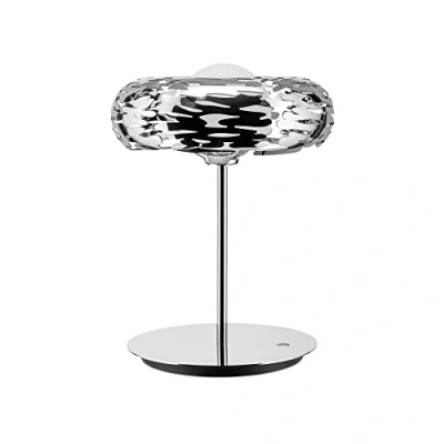 Afbeelding van Alessi Barklamp BM11 Design LED tafellamp met doorgebroken versiering, 18/10 roestvrij staal, gepolijst