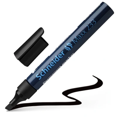 Afbeelding van Schneider permanent marker Maxx 233, zwart 10 stuks