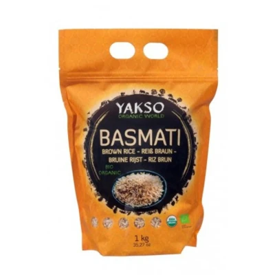 Afbeelding van Yakso Basmati rijst bruin 1 kilog