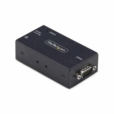 Afbeelding van StarTech.com 1 Port Serieel naar Ethernet Adapter, IP Serial Device Server voor Remote RS232, Muur/DIN Rail, LAN DB9