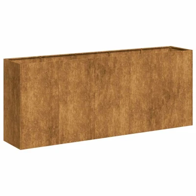 Afbeelding van Plantenbak roestig 200x40x80 cm weervast staal