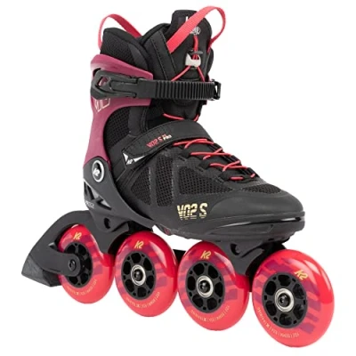 Afbeelding van K2 skates Unisex inline VO2 S 90 Short Cuff, Burgandy roze, 30G0247.1.1.080