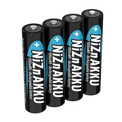 Afbeelding van ANSMANN Nikkel zink accu AAA 1,6 V 900 mWh (550 mAh) penlite NiZn/Ni Zn AA oplaadbare batterijen ter vervanging van niet 1,5 (4 stuks)