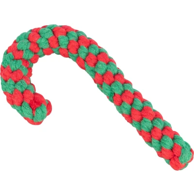 Afbeelding van Trixie Xmas Flostouw Candy Cane Rood / Groen