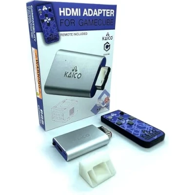 Afbeelding van HDMI adapterkabel voor de Nintendo Gamecube met GCVideo software. Ondersteunt 2x dubbele lijn en inclusief afstandsbediening. Eenvoudige plug &amp; play oplossing door Kaico
