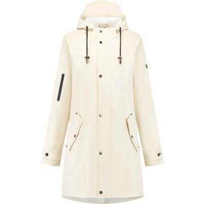 Afbeelding van Mirage Trenchcoat regenmantel soft touch maat l wit