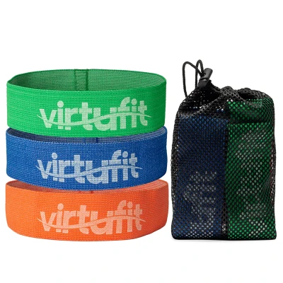 Afbeelding van VirtuFit Resistance Bands Mini Weerstandsbanden set Katoen 3 Stuks Met Opbergtas