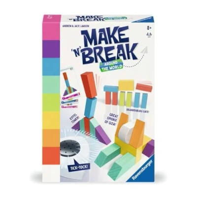 Afbeelding van Ravensburger 22473 Make &#039;n&#039; Break Around the World gezelschapsspel voor het hele gezin, spel volwassenen en kinderen vanaf 7 jaar, 2 5 spelers