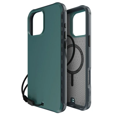 Afbeelding van Apple iPhone 16 Pro Max MagSafe Hoesje Kunststof BodyGuardz Backcover/Hardcase Turquoise Telefoonhoesje Shockproof/Valbescherming