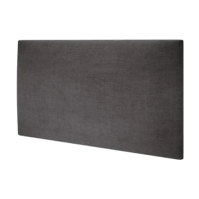 Afbeelding van MOLLIS Gestoffeerde plaat, rechthoekig en decoratief wandpaneel, geschikt als hoofdeinde of bescherming tegen stoten, vermindert geluid verbetert akoestiek, van schuim, 60 x 30 cm, grafietbruin