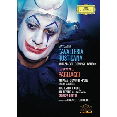Afbeelding van Elena Obraztsova, Teresa Stratas, Plácido Domingo Mascagni: Cavalleria Rusticana Leoncavallo: Pagliacci (DVD) (Complete)