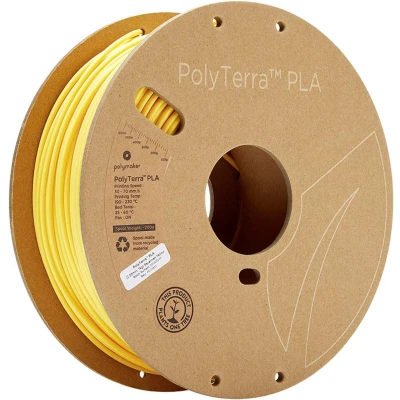 Afbeelding van Polymaker 70851 PolyTerra PLA Filament kunststof 2.85 mm 1000 g Geel (mat) 1 stuk(s)
