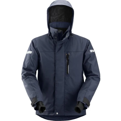 Afbeelding van Snickers Allroundwork, Waterproof 37.5 Isolerend Jack, Donker Blauw Zwart (9504) XS