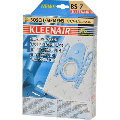 Afbeelding van Kleenair Stofzuigerzakken Bosch Siemens BS7 4 stuks + 1 Filter