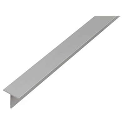 Afbeelding van Alberts 473112 T profiel aluminium, zilverkleurig geanodiseerd 1000 x 15 mm