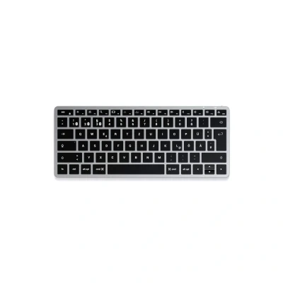 Afbeelding van Satechi Slim X1 (NL, Bedraad, Draadloze), Toetsenbord, Grijs