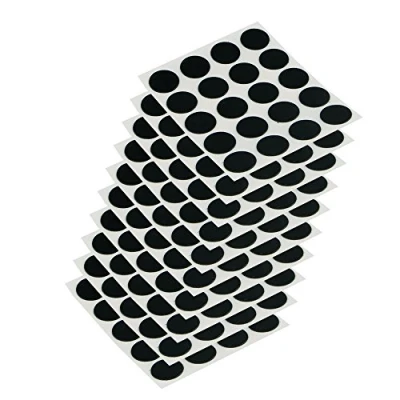 Afbeelding van Emuca Afdekplaatjes, zelfklevend, D. 13 mm, Zwart, 200 st.