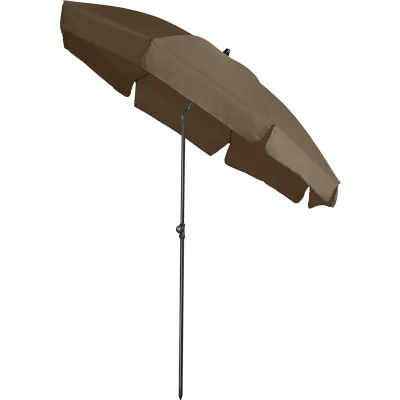 Afbeelding van Stokparasol Platinum Aruba Volant Taupe Ø200 cm
