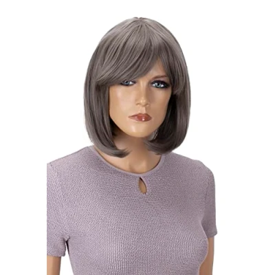 Afbeelding van CAISHA Pruik Volumineus Lang Haar Cosplay Theatershow Glad Donkergrijs SH032h