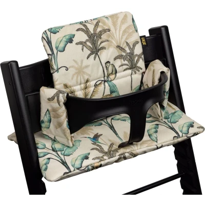 Afbeelding van Stoelverkleiner TrippTrapp Geschikt voor Stokke Tripp Trapp Kussenset Kinderstoel Verkleiner Perfecte Pasvorm Geplastificeerd en Snel Schoon Beige Jungle