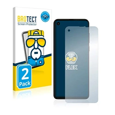 Afbeelding van BROTECT Screenprotector voor Motorola One Action Folie Beschermfolie transparant volledig dekking (2 Stuks)