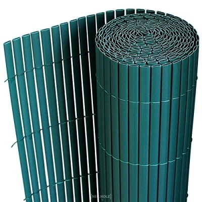 Afbeelding van Flexibele tuinscherm balkonscherm PVC 0,9x3 m groen
