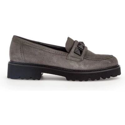 Afbeelding van Gabor Instappers, Dames, Maat: 38, Soil schwarz Leer en textiel