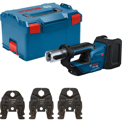 Afbeelding van Bosch Blauw GPT 18V 19 Accu Perstang 3 Persbekken M In L Boxx 06019M2001