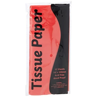 Afbeelding van Stephens 750 x 500 mm Tissue Paper Rood, 10 Vellen