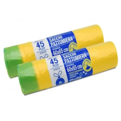 Afbeelding van GALLO Bin Liners, zelfsluitende handgrepen, geel, medium