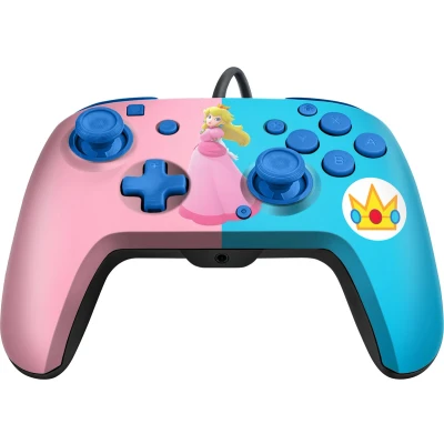 Afbeelding van PDP Switch Rematch Wired controller PEACH Officially Licensed by Nintendo Customizable buttons, sticks, triggers, and paddles Ergonomic Controllers