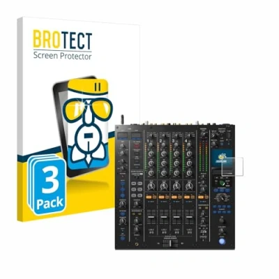 Afbeelding van BROTECT Glas Screen Protector voor Pioneer DJM A9 (3 Stuks) Schermbeschermer [9H Hardheid, Beschermglas Folie niet Gehard Glas]