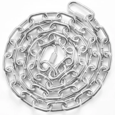 Afbeelding van VEVOR stalen ketting koolstofstalen schakelketting barrièreketting 1,8 mx7,3 mm