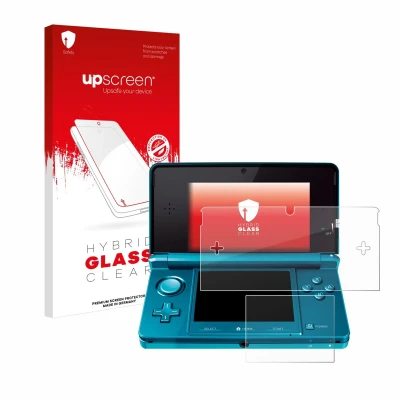 Afbeelding van upscreen Scratch Shield gepantserde glasfolie (DSi XL), Andere spelaccessoires, Transparant