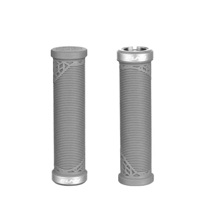 Afbeelding van Funn Hilt JR Mountainbike Handvatten met Enkelvoudige Klemsluiting, Fietsstuurvergrendelingshandvatten een binnendiameter van 19 mm (Grijs)