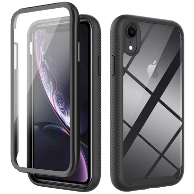Afbeelding van Apple iPhone Xr Hoesje Kunststof iMoshion Hardcase/Backcover Zwart Telefoonhoesje