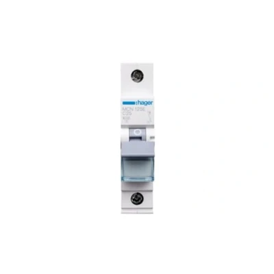 Afbeelding van Hager installatieautomaat 1p 6ka c karakteristiek 25a 1 module mcn125e