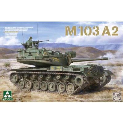Afbeelding van 1:35 Takom 2140 M103A2 Tank Plastic Modelbouwpakket