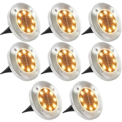 Afbeelding van Grondlampen 8 st solar LED warmwit
