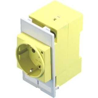 Afbeelding van Rittal sz interfacedeksels modulair contactdoosmodulen duitsland vde schroefklemmen maximaal 6mm2 aansluiting achter ral1016 2482410