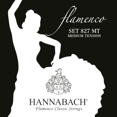 Afbeelding van Hannabach K Git.snaren set 827 MT Nylon Medium Flamenco Klassieke gitaarsnaren