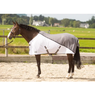 Afbeelding van Coolerdeken Harry&#039;s Horse Mesh Pro deken Grijs Bovenlengte: 105 cm &amp; Onderlengte: 135