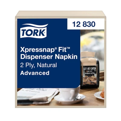 Afbeelding van Servetten Tork Xpressnap Fit ® N14 2 laags naturel 12830
