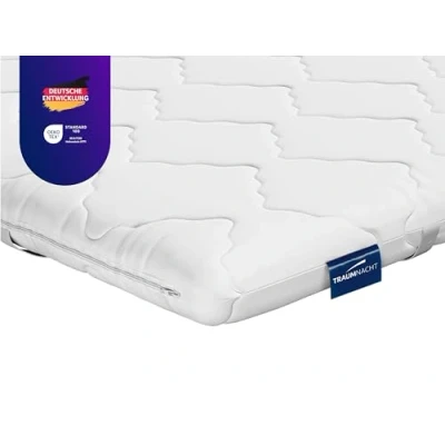 Afbeelding van Traumnacht 3897184159 orthopedische matrastopper, met een comfortabele comfortschuimkern, 90 x 200 cm,Wit