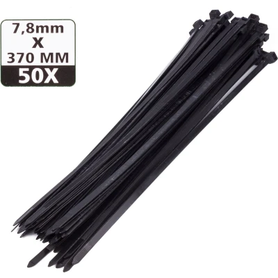 Afbeelding van Hofftech Tie Ribs 7.8 x 370 mm Zwart 50 stuks
