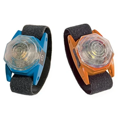 Afbeelding van Flashlight Octa USB blauw/oranje