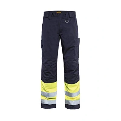 Afbeelding van Blaklader Multinorm Winterwerkbroek 1869 1514 Marine/High Vis Geel D104